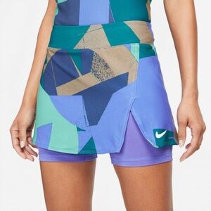 Nike Court Victory Skirt Women Multicoloured patterned skirt shorts skort XL